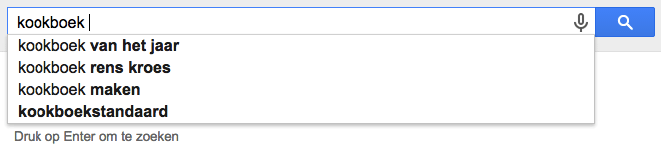 google suggest zoekwoord