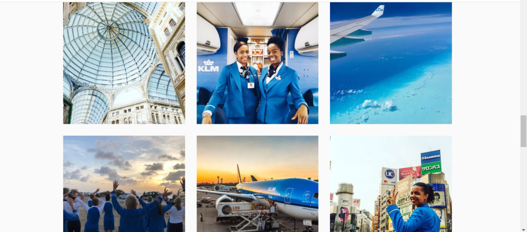 KLM instagram